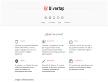 Tablet Screenshot of divertap.com
